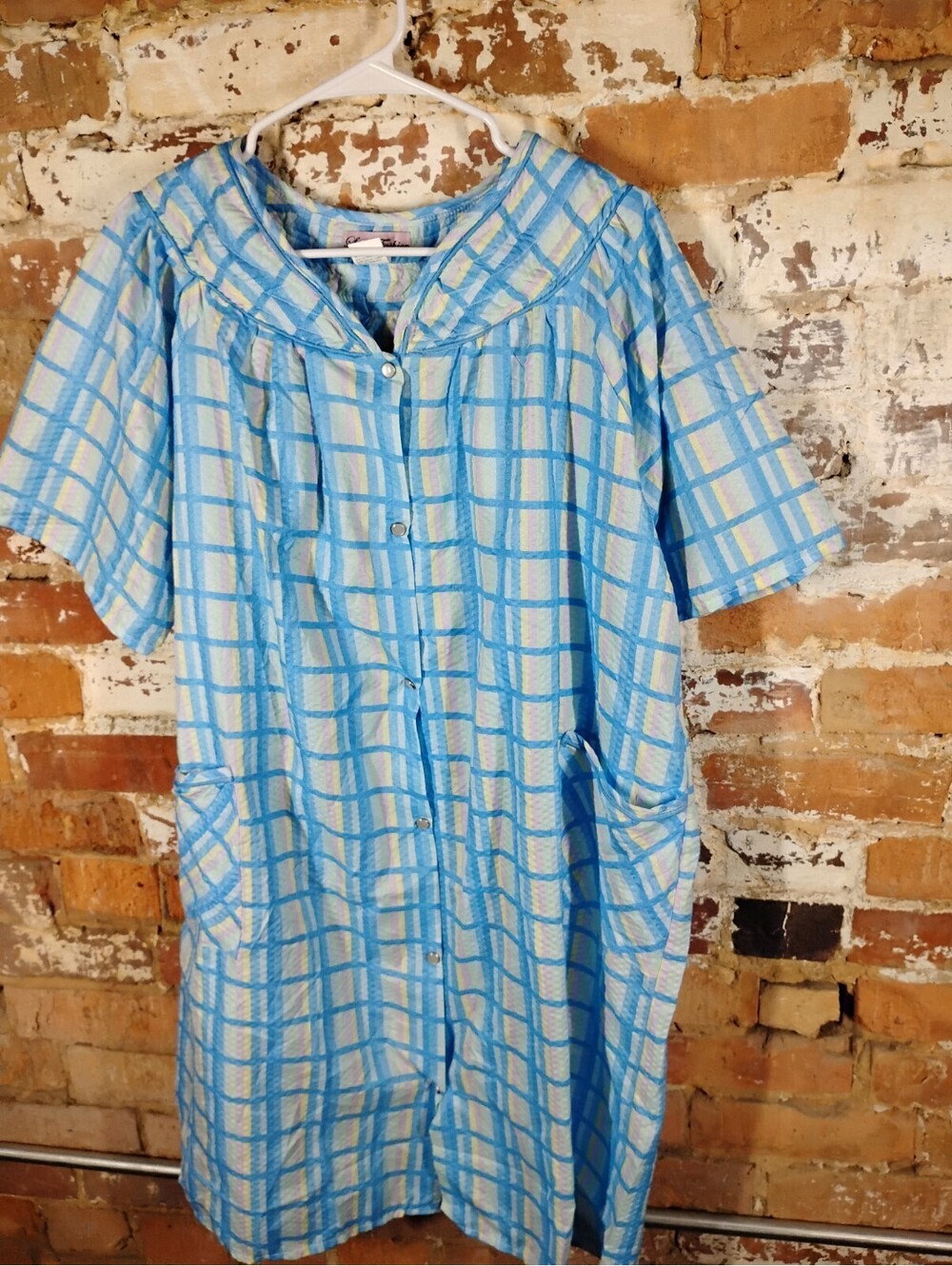 Vintage Women's Grannycore Pastel House Coat Size 2X Lati Fashion